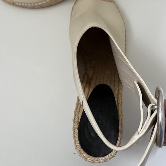 Céline Leather Espadrille Wedge Sandals, by Phoebe Philo - Picture 8 of 16